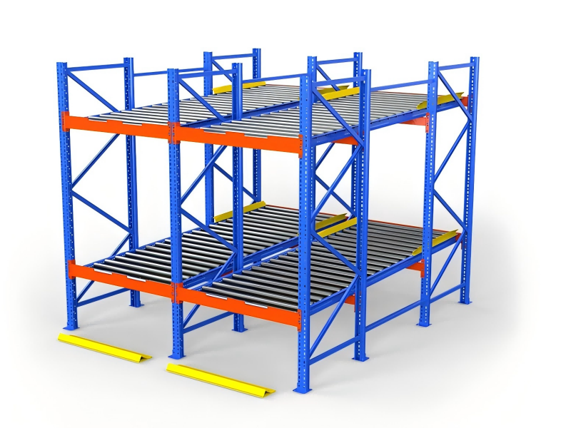 Live Pallet Racking Systems - Pallet Flow Rack -Kingmore